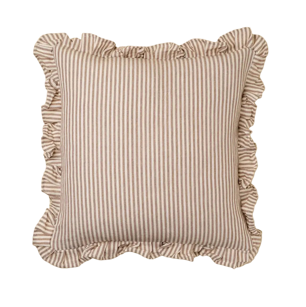 Ruffle Thin Stripe Pillow