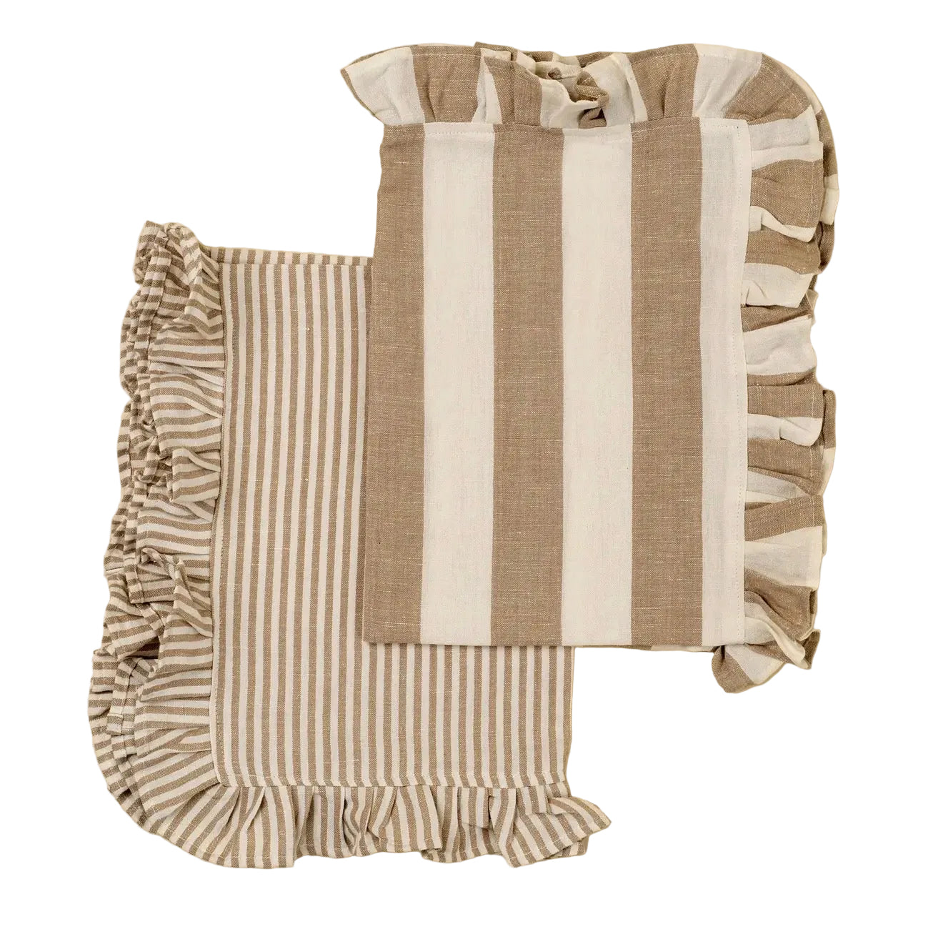 Ruffle Stripe Tea Towel