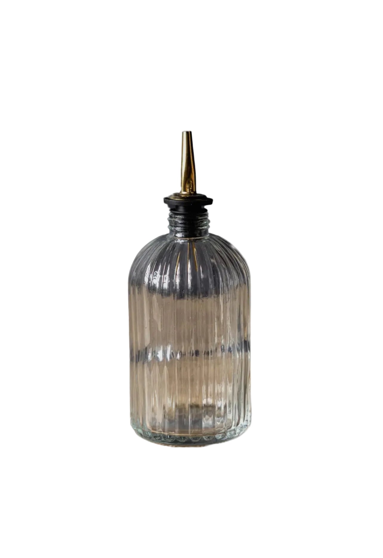 Ribbed Glass Bottle