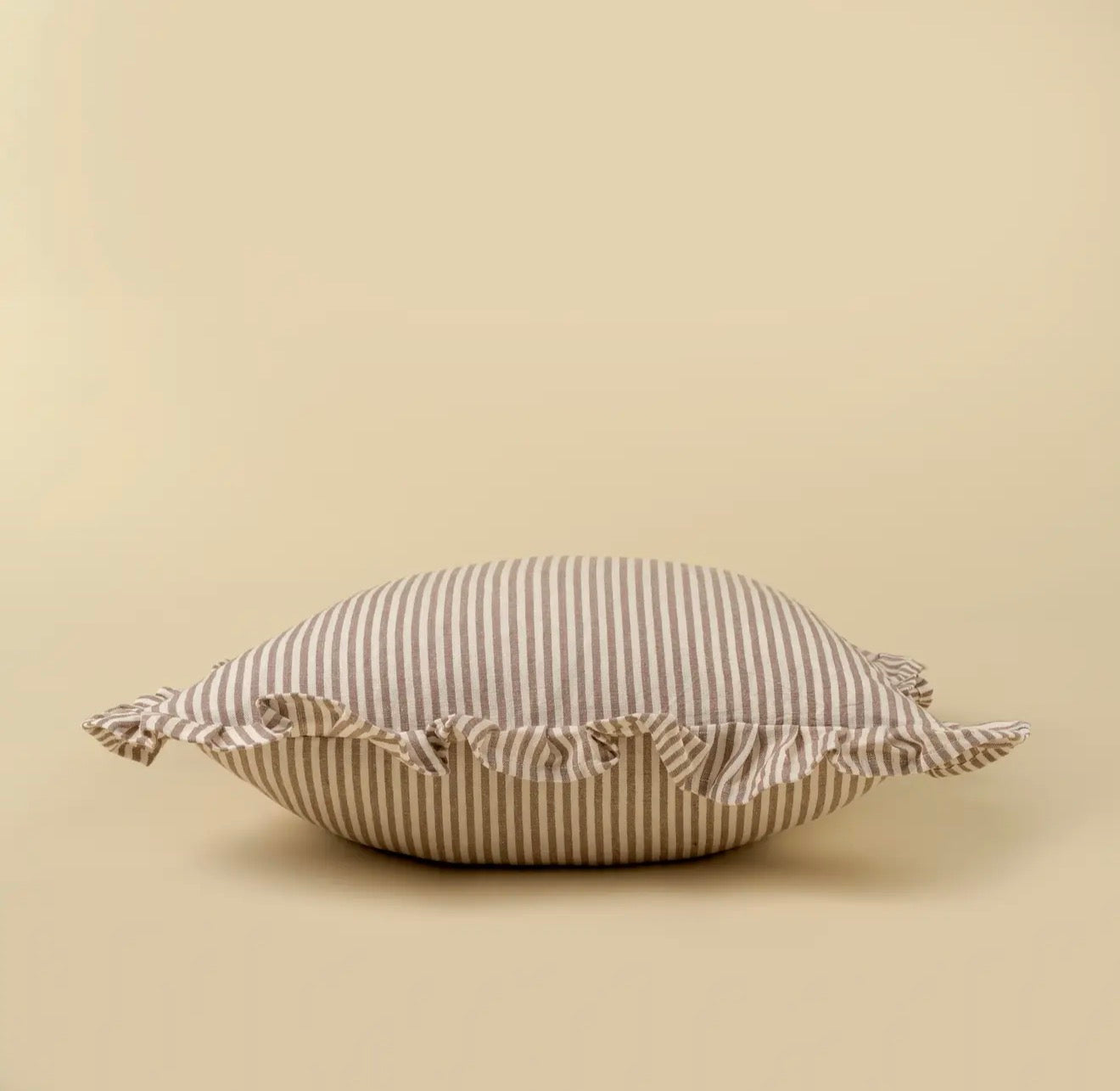Ruffle Thin Stripe Pillow