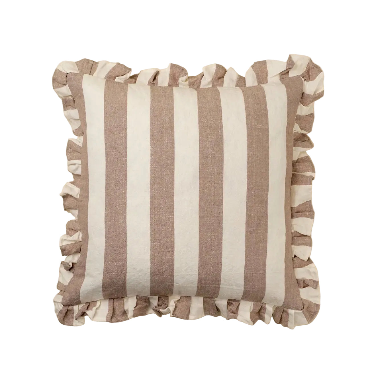 Ruffle Thick Stripe Pillow