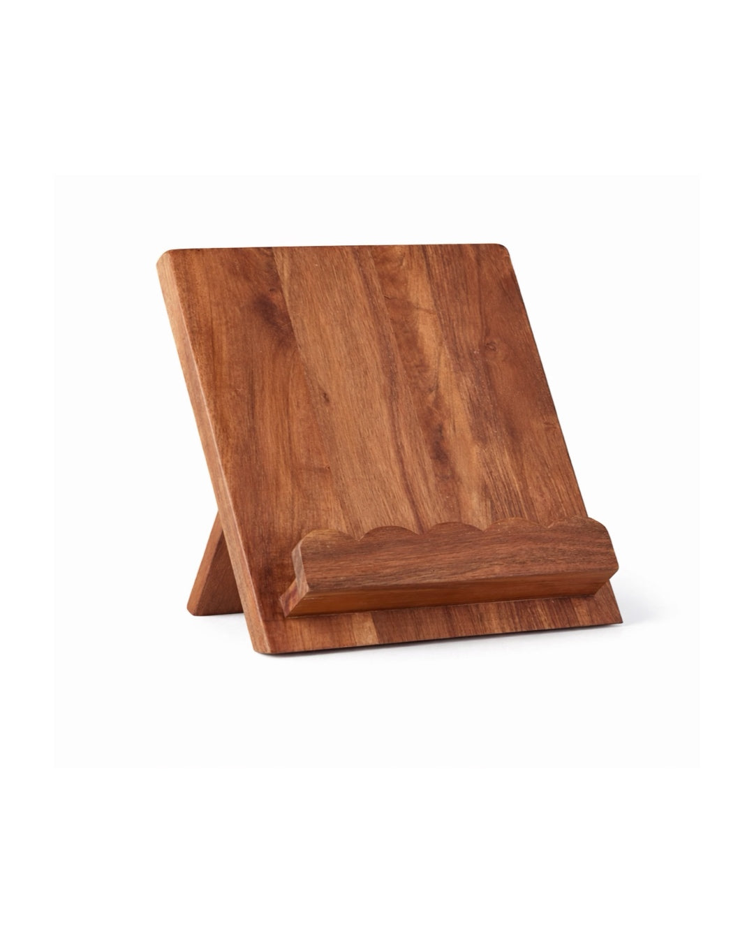 Scalloped Wood Book Stand