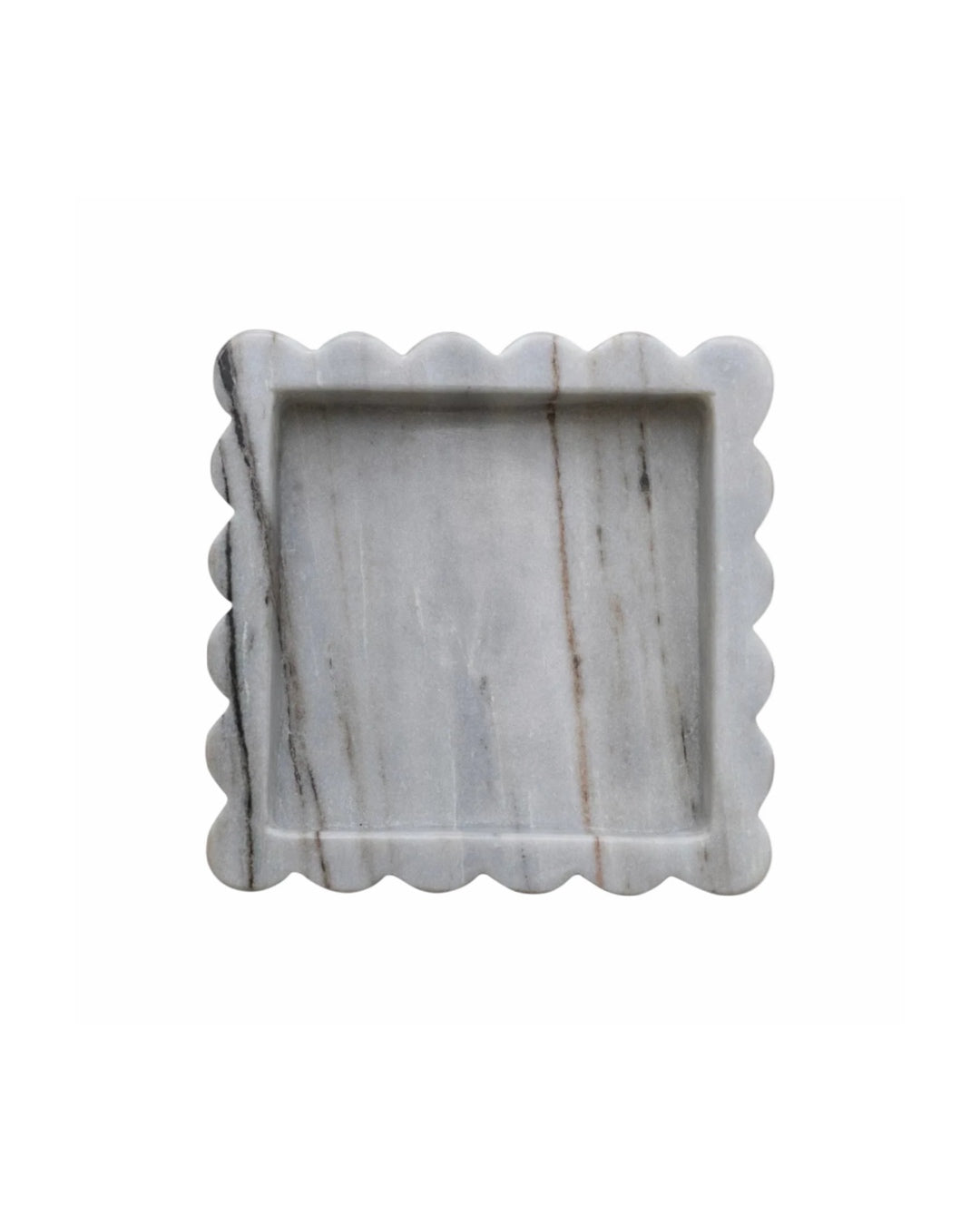 Marble Scalloped Tray