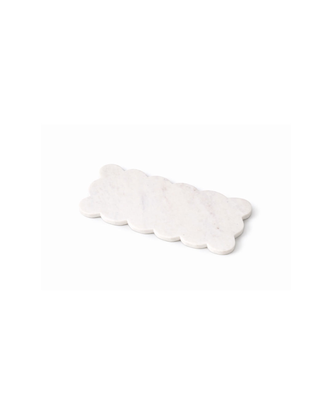 Scalloped Edge Marble Serving Board