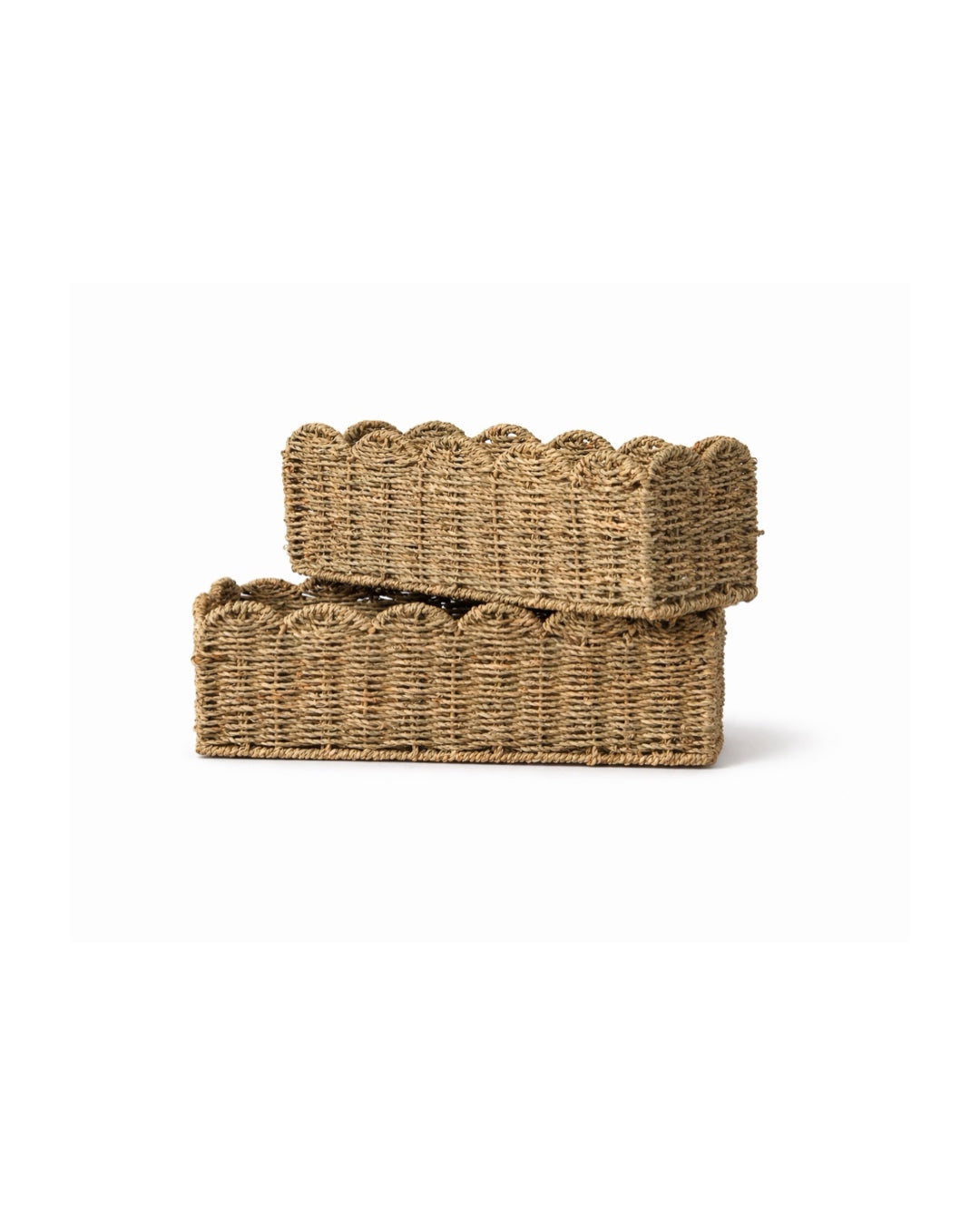 Scalloped Edge Seagrass Basket