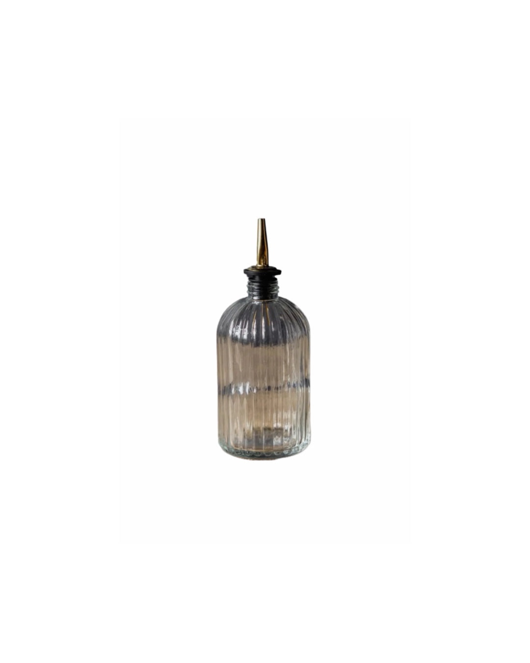 Ribbed Glass Bottle