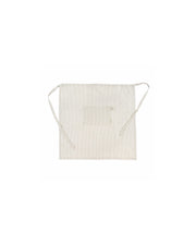 Sorbet Stripe Linen Apron, Grey