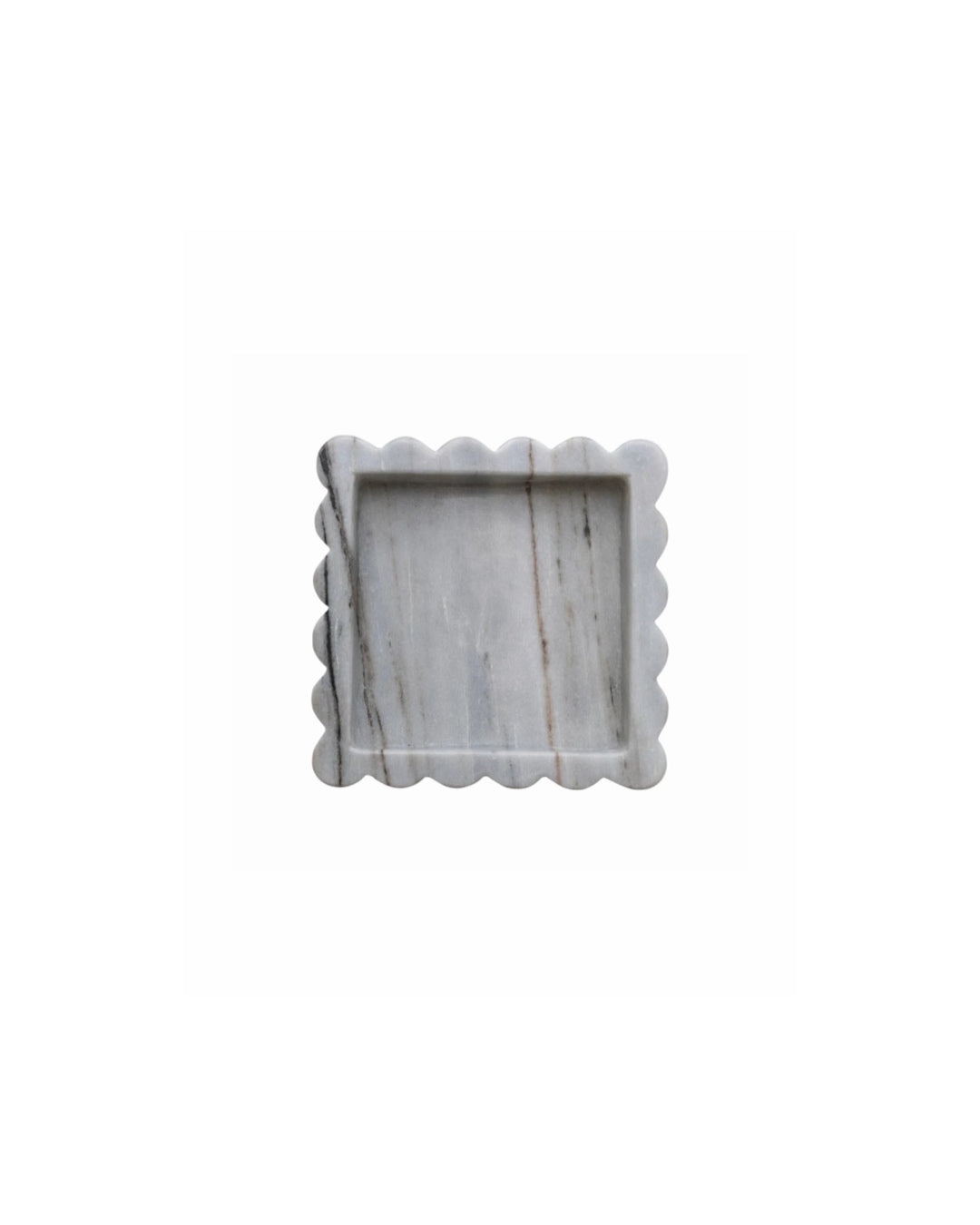 Marble Scalloped Tray
