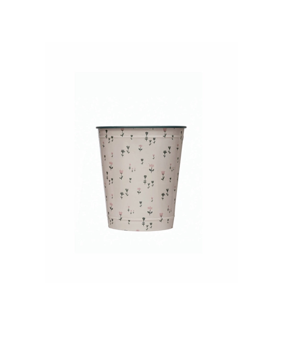 Floral Printed Metal Buckets