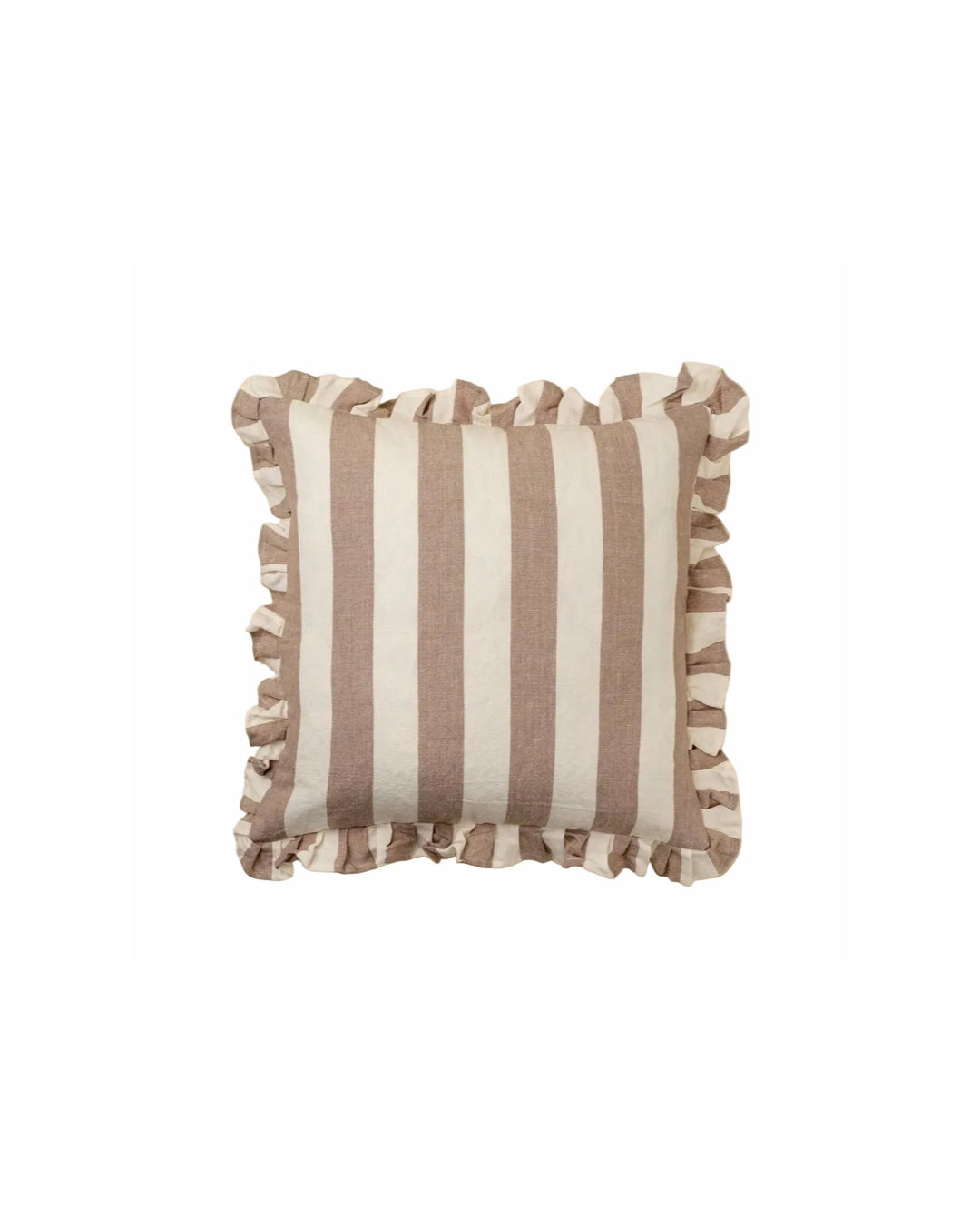 Ruffle Thick Stripe Pillow