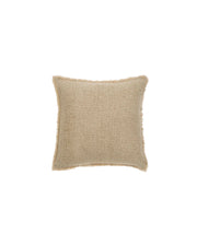 Fringed Boucle Pillow - Light Sand