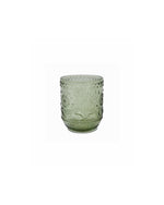 Embossed Drinking Glass (Green)