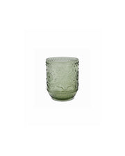 Embossed Drinking Glass (Green)