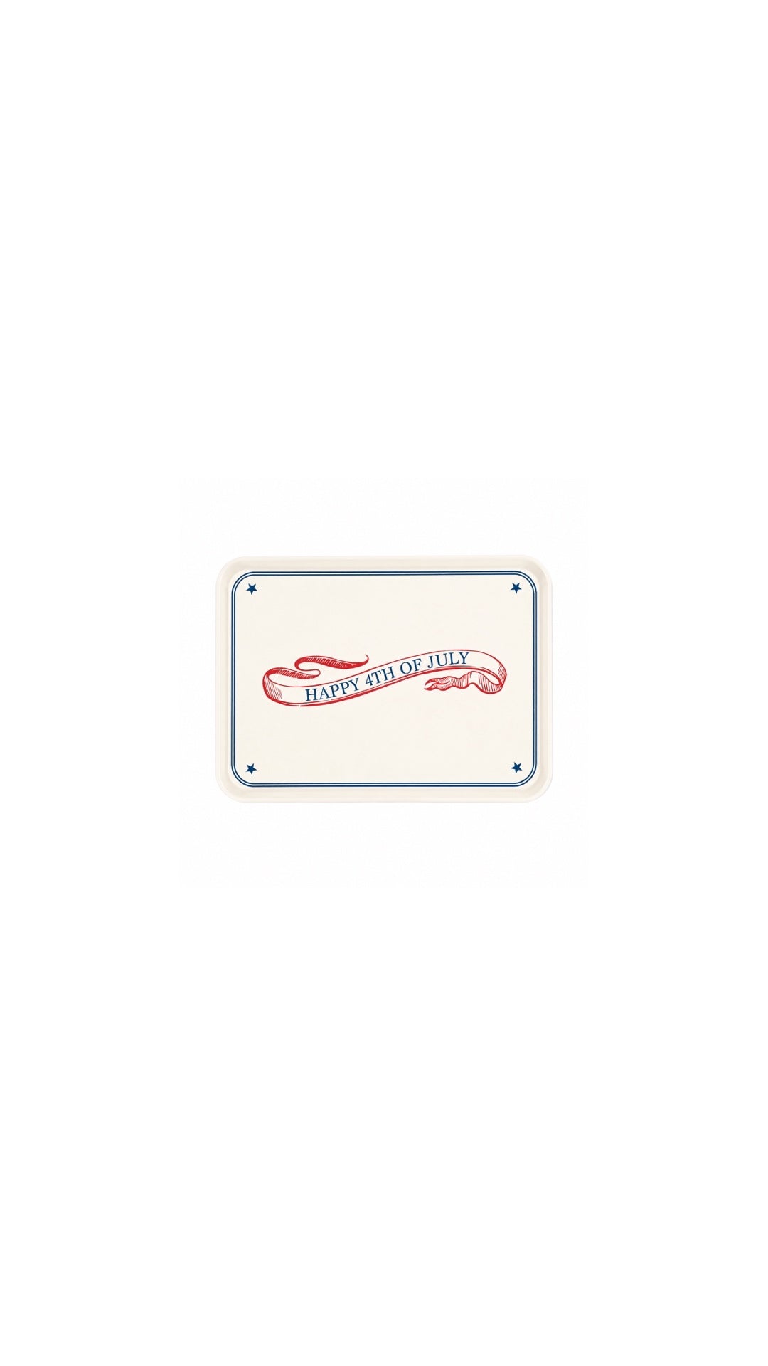 4th of July Reusable Bamboo Serving Tray