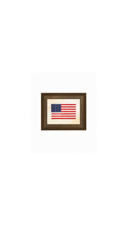 Thirty-Six Star Flag Framed Antique Art